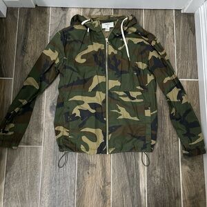 Forever 21 green and brown camouflage jacket
